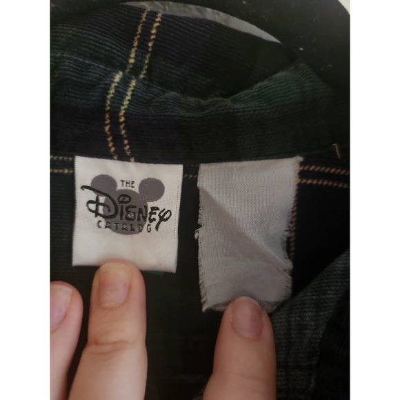 Disney Tigger Plaid Corduroy Long Sleeve Button Up - Picture 3 of 7